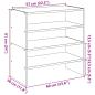 Preview: Schuhregale 2 Stk. Stapelbar Weiß 60x30x30,5 cm