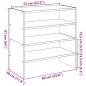 Preview: Schuhregale 2 Stk. Stapelbar Altholz-Optik 60x30x30,5 cm