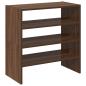 Preview: Schuhregale 2 Stk. Stapelbar Braun Eichen-Optik 60x30x30,5 cm