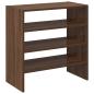 Preview: Schuhregale 2 Stk. Stapelbar Braun Eichen-Optik 60x30x30,5 cm