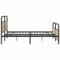 Preview: Metallbett ohne Matratze Sonoma-Eiche 193x203 cm