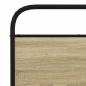 Preview: Metallbett ohne Matratze Sonoma-Eiche 193x203 cm
