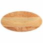 Preview: Tischplatte Hellbraun 80x40x2 cm Massivholz Eiche Oval