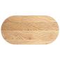 Preview: Tischplatte 100x50x4 cm Massivholz Eiche Oval