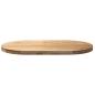 Preview: Tischplatte 100x50x4 cm Massivholz Eiche Oval
