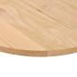Preview: Tischplatte 140x60x2 cm Massivholz Eiche Oval