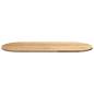 Preview: Tischplatte 140x60x2 cm Massivholz Eiche Oval