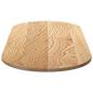 Preview: Tischplatte 140x60x2 cm Massivholz Eiche Oval