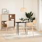 Preview: Tischplatte Dunkelbraun 80x40x2 cm Massivholz Eiche Oval