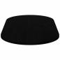 Preview: Tischplatte Dunkelbraun 120x60x2 cm Massivholz Eiche Oval