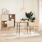 Preview: Tischplatte Hellbraun 100x50x2 cm Massivholz Eiche Oval