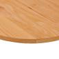 Preview: Tischplatte Hellbraun 100x50x2 cm Massivholz Eiche Oval