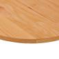 Preview: Tischplatte Hellbraun 140x60x2 cm Massivholz Eiche Oval