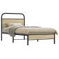 Preview: ARDEBO.de - Bettgestell ohne Matratze 75x190 cm Sonoma-Eiche Holzwerkstoff