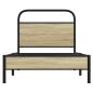 Preview: Bettgestell ohne Matratze 75x190 cm Sonoma-Eiche Holzwerkstoff