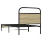 Preview: Bettgestell ohne Matratze 75x190 cm Sonoma-Eiche Holzwerkstoff