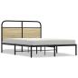 Preview: Bettgestell ohne Matratze 135x190 cm Sonoma-Eiche Holzwerkstoff