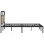 Preview: Bettgestell ohne Matratze 150x200 cm Sonoma-Eiche Holzwerkstoff