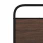 Preview: Kopfteil Braun Eichen-Optik 75 cm Stahl und Holzwerkstoff