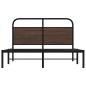 Preview: Bettgestell ohne Matratze 135x190 cm Braun Eichen-Optik