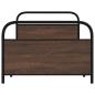 Preview: Bettgestell ohne Matratze 100x190 cm Braun Eichen-Optik