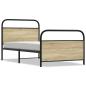 Preview: Bettgestell ohne Matratze 90x200 cm Sonoma-Eiche Holzwerkstoff