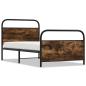 Preview: Bettgestell ohne Matratze 100x200 cm Räuchereiche Holzwerkstoff