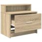 Preview: Nachttische mit Schublade 2 Stk. Sonoma-Eiche 51x31x47 cm