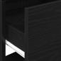 Preview: Nachttische mit Schublade 2Stk. Schwarz Eichen-Optik 51x31x47cm