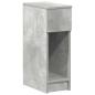 Preview: Nachttisch mit Schublade Betongrau 20x36x60 cm