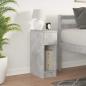Preview: Nachttisch mit Schublade Betongrau 20x36x60 cm