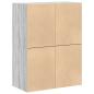 Preview: Schränke mit 2 Schubladen 2 Stk. Grau Sonoma 60x31x40 cm