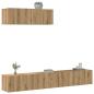 Preview: ARDEBO.de - 3-tlg. TV-Schrank-Set Wandmontage Artisan-Eiche Holzwerkstoff