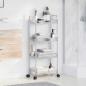 Preview: Aufbewahrungswagen 4 Etagen Transparent 37x28x95 cm Acryl