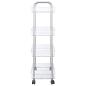 Preview: Aufbewahrungswagen 4 Etagen Transparent 37x28x95 cm Acryl