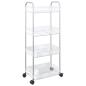 Preview: Aufbewahrungswagen 4 Etagen Transparent 37x28x95 cm Acryl