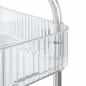 Preview: Aufbewahrungswagen 4 Etagen Transparent 37x28x95 cm Acryl