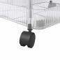 Preview: Aufbewahrungswagen 4 Etagen Transparent 37x28x95 cm Acryl