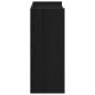 Preview: Schuhregal Schwarz 60x25x62 cm Holzwerkstoff