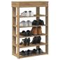 Preview: ARDEBO.de - Schuhregal Artisan-Eiche 60x30x98 cm Holzwerkstoff