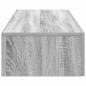Preview: Wandregal mit Schubladen Grau Sonoma 60x26,5x15cm Holzwerkstoff
