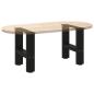 Preview: Couchtischbeine Schwarz 2 Stk. 30x(30-31) cm Stahl