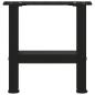 Preview: Couchtischbeine Schwarz 2 Stk. 30x(30-31) cm Stahl