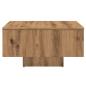 Preview: Couchtisch Artisan-Eiche 60x60x31,5 cm Holzwerkstoff