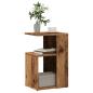 Preview: ARDEBO.de - Beistelltisch Altholz-Optik 36x30x56 cm Holzwerkstoff
