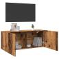 Preview: ARDEBO.de - TV-Wandschrank Altholz-Optik 100x30x41 cm