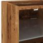 Preview: TV-Wandschrank mit LED-Leuchten Altholz-Optik 30x28,5x30 cm