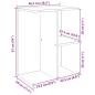 Preview: Nachttische 2 Stk. Altholz-Optik 46,5x29x61 cm Holzwerkstoff