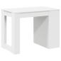 Preview: Schreibtisch mit Schubladen und Ablage Weiß 102x62x77,5 cm