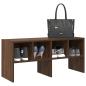 Preview: ARDEBO.de - Schuhregal Stapelbar Braun Eichen-Optik 89,5x30x40 cm